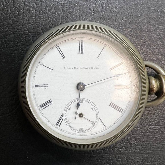 Antique 1886 Elgin Pocket Watch 7 Jewels FOR PARTS